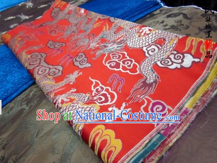 Chinese Dragon Brocade Fabric