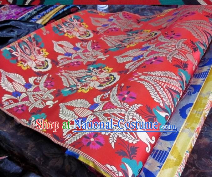 Traditional Chinese Folk Brocade Fabric