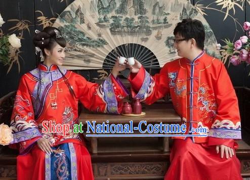 Made to Order China Traditional Wedding Costumes 2 Sets