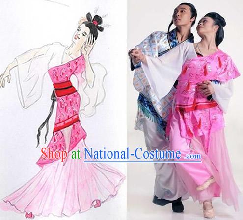 Chinese Folk Dancing Costumes for Women