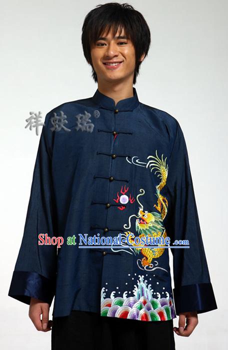 Rui Fu Xiang Silk Dragon Tang Suit for Men