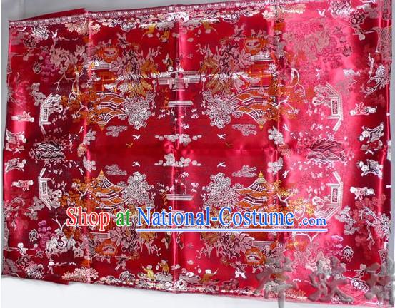 Rui Fu Xiang Traditional Chinese Wedding Hundreds of Children Brocade Quilt Cover