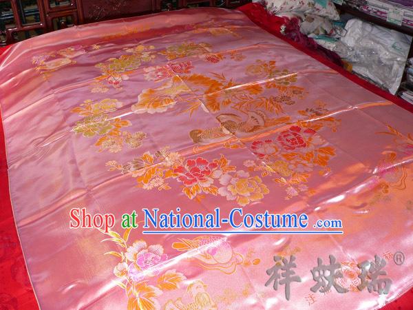 Chinese Peking Rui Fu Xiang Wedding Brocade Bedcover