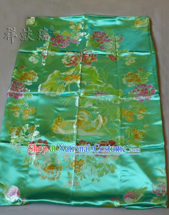 Chinese Peking Rui Fu Xiang Mandarin Ducks Wedding Brocade Bedcover