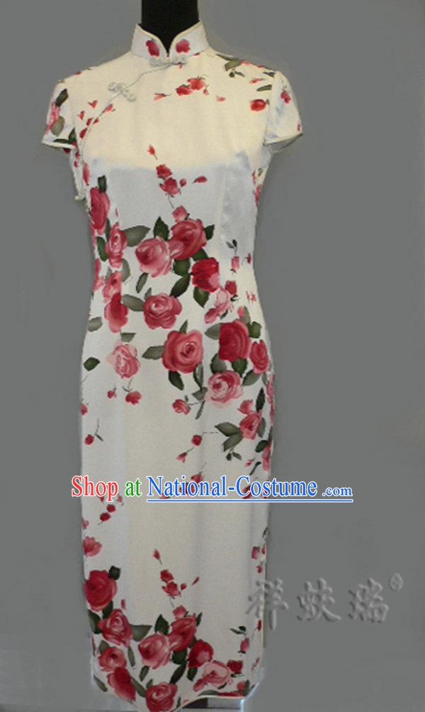 Beijing Rui Fu Xiang Silk Red Chi-pao for Women