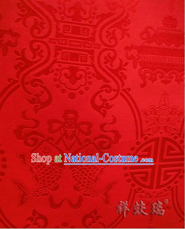 Chinese Classic Beijing Rui Fu Xiang Silk Fabric