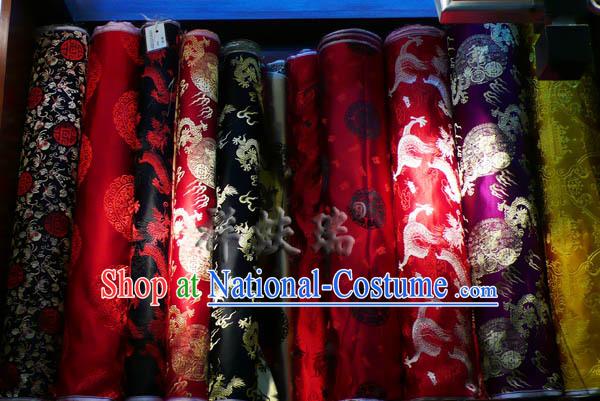 Traditional Chinese Beijing Rui Fu Xiang Silk Fabric