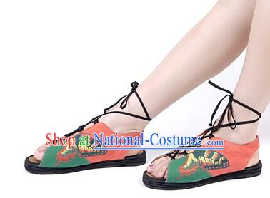 Traditional Chinese Handmade Butterfly Summer Sandals