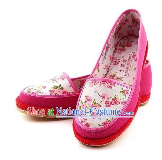 Chinese Classic Handmade Bu Ying Zhai Cloth Shoes for Women