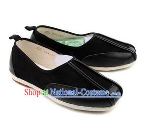 Chinese Handmade Bu Ying Zhai Kung Fu Cow Leather Shoes for Men