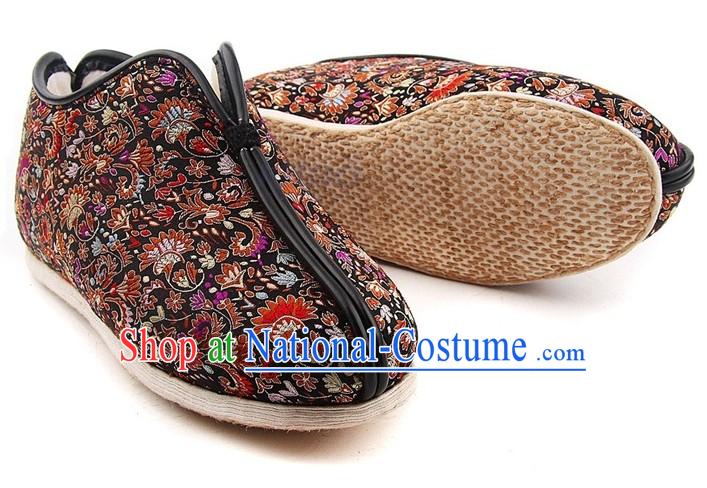 Chinese Handmade Bu Ying Zhai Winter Cotton Shoes