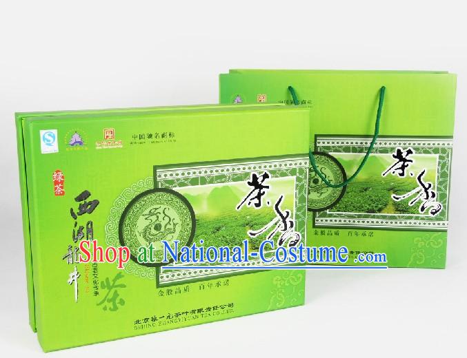 Chinese Zhang Yiyuan Supreme Xi Hu Longjing Tea Leaf in Gift Package