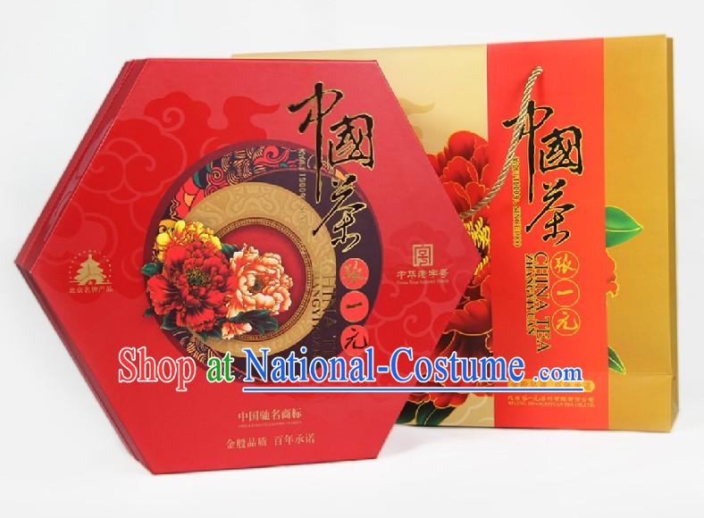 Chinese Zhang Yiyuan Longjing Tie Guanyin Red and Flower Tea Leaf in Gift Package