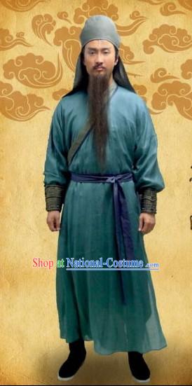 Ancient Chinese Fighter Kung Fu Men Costumes Full Set