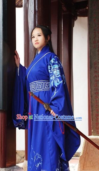 Chinese Standard Style Han Clothing Complete Set for Men