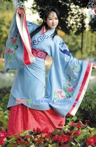 Ancient Chinese Female Hanfu Clothing Complete Set