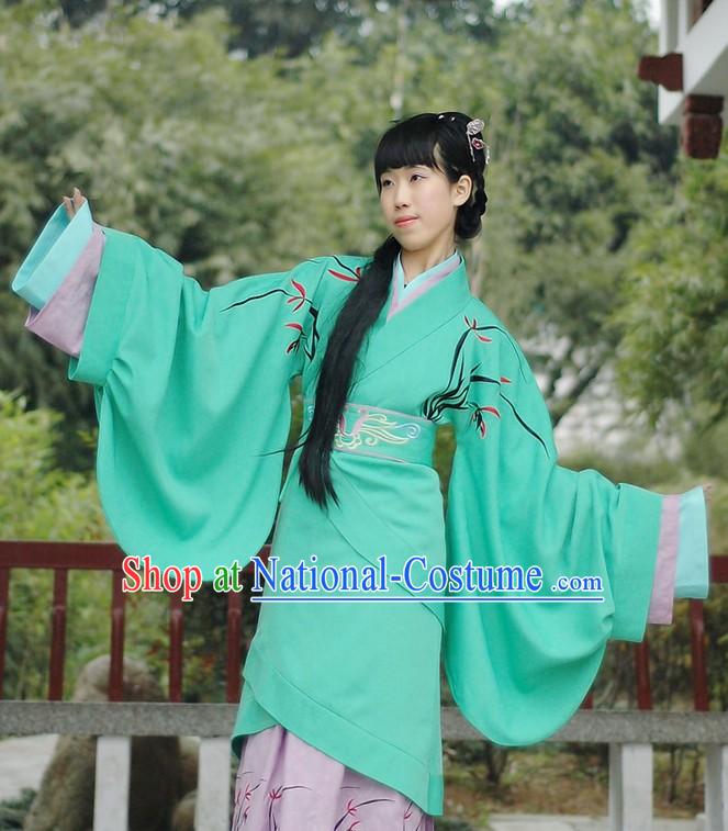 Chinese Han Dynasty Quju Garment full Set for Women