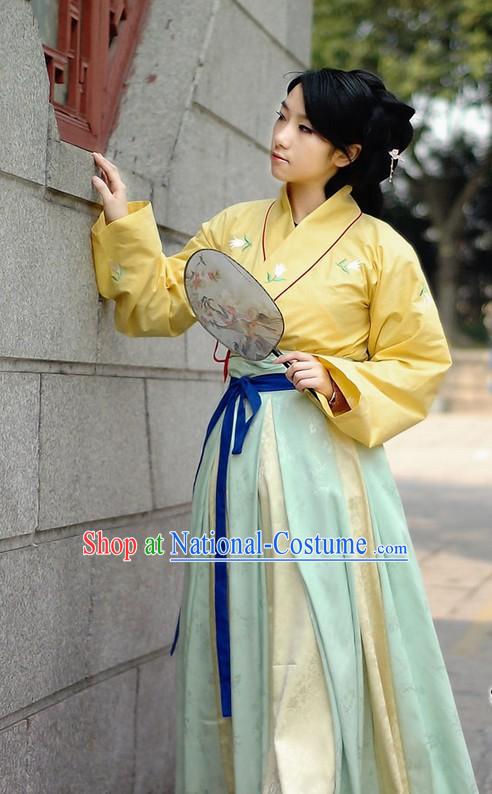 Ancient Chinese Handmaiden Costumes Full Set