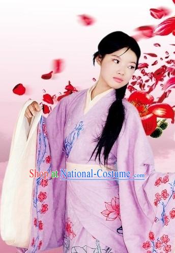 Chinese Handmade National Clothing Complete Set for Women