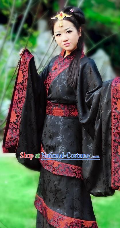 Chinese Quju Attire National Clothing Complete Set