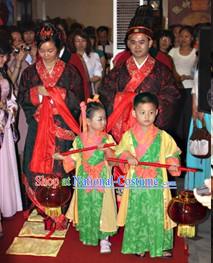 Traditional Chinese Wedding Attendant Dress for Children