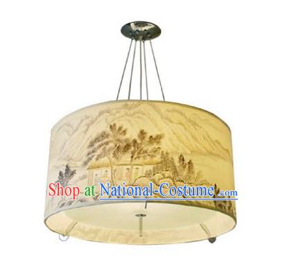 Hand Painted Chinese Silk Lantern