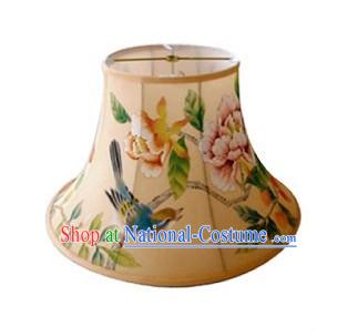 Traditional Chinese Hand Painted Silk Lampshade