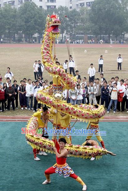 Traditional Lightweight Net Dragon Dance Costumes Complete Set