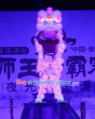 Big Festival Parade Illuminated Glow in Dark Lion Dance Costumes Complete Set