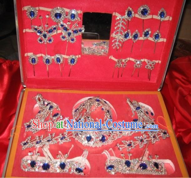 Traditional Chinese Opera Dan Qingyi Headpiece Set