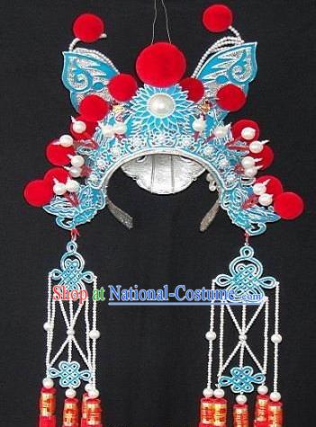 Traditional Chinese Beijing Opera Butterfly Cap