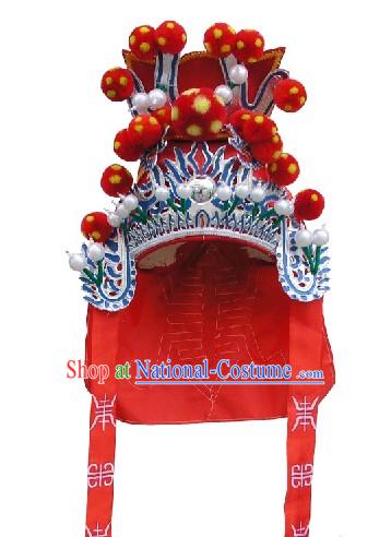 Chinese Peking Opera Wusheng Coronet