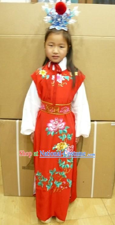 Chinese Opera Dream of the Red Chamber Jia Baoyu Costumes Full Set for Children