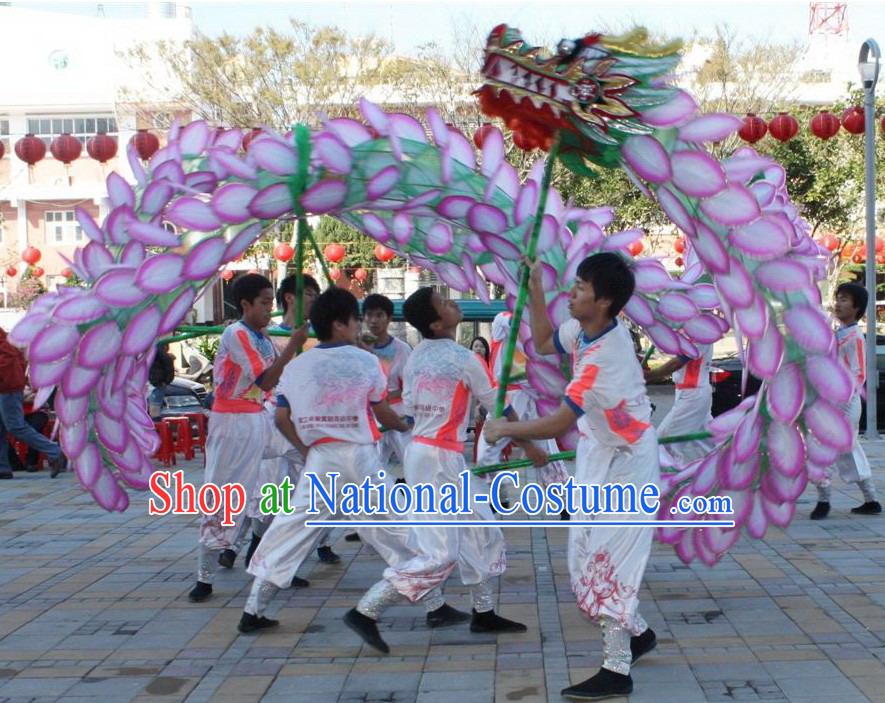 Traditional Chinese Lotus Dragon Dance Costumes Complete Set