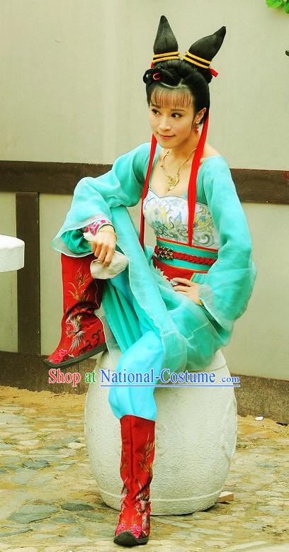 Tang Dynasty Women Hero Costumes Full Set