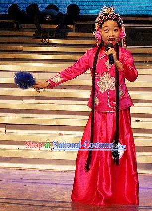 Chinese Yuju Opera Dan Costumes Set for Children