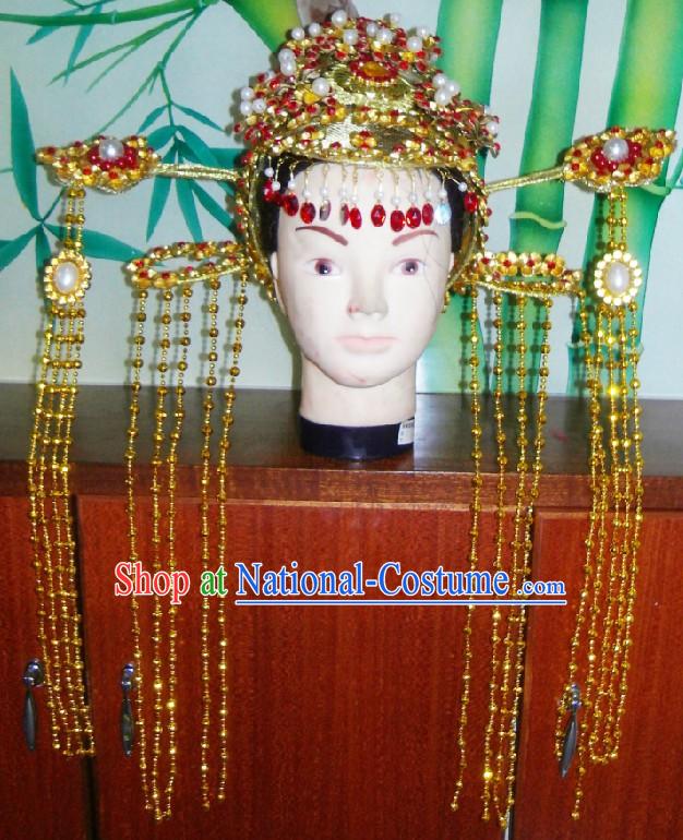 Chinese Traditional Bride Wedding Hat