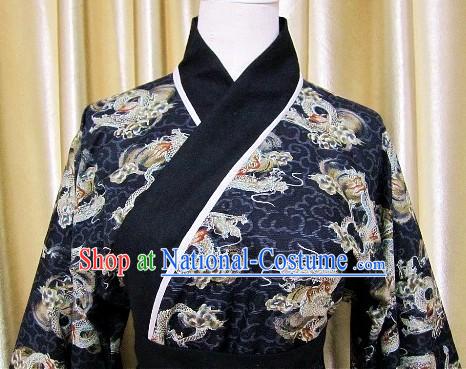 Traditional Chinese Dragon Hanfu Clothing Complete Set