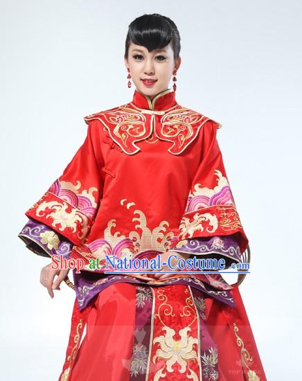 Traditional Chinese Wedding Dress Set for Women