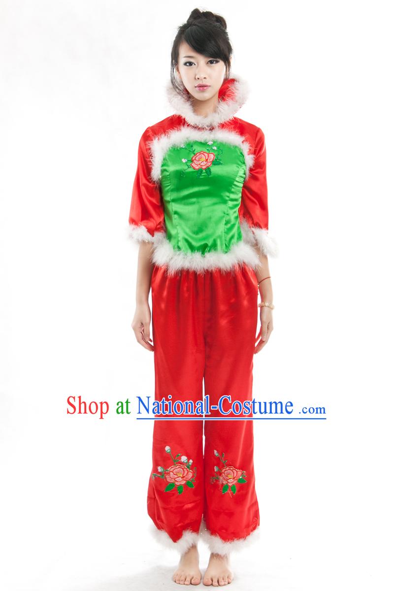 Chinese Lunar New Year Dance Costumes Set