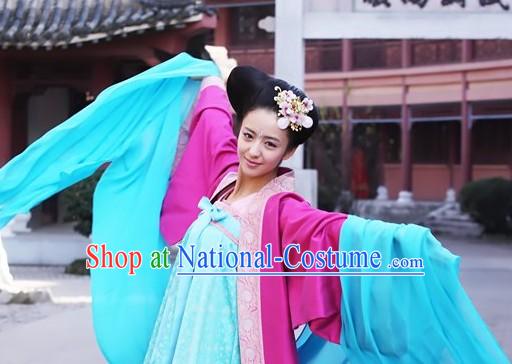 Ancient Tang Dynasty Beauty Dancing Costume