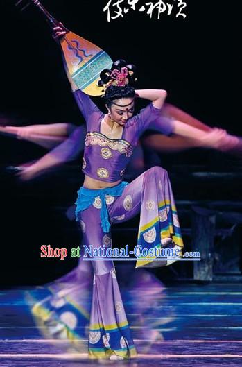 Chinese Ancient Dunhuang Fei Tian Flying Fairy Dance Costume