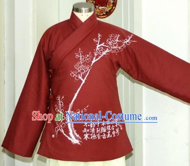 Chinese Hand Painted Cotton Jacket for Women