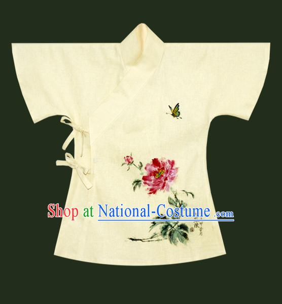 Hand Painted Ban Bi Han Chinese Blouse Clothing