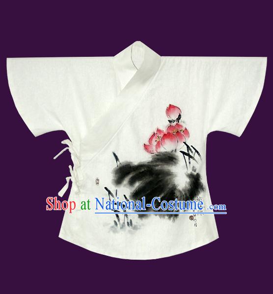 Hand Painted Ban Bi Han Chinese Blouse Clothing