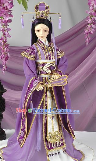 Ancient Chinese SD Prince Costumes and Hat Complete Set for Real People