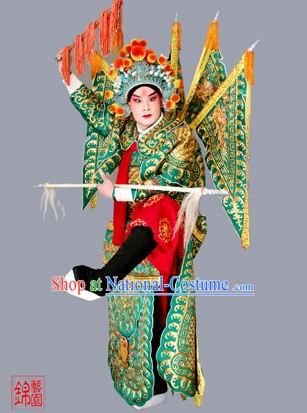 Chinese Opera Armor Costume and Hat