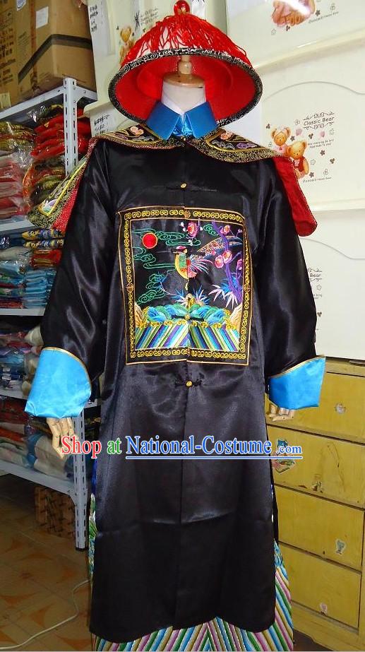 Qing Dynasty Official Vestment Costumes and Hat