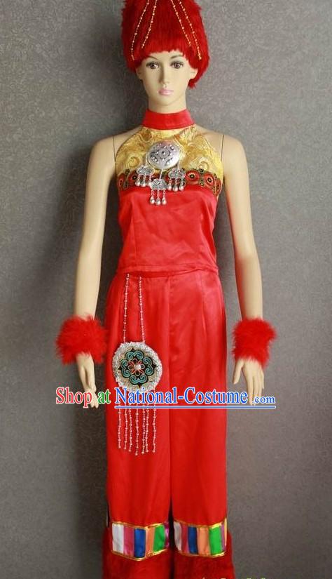 Traditional Chinese Minority Dress Complete Set