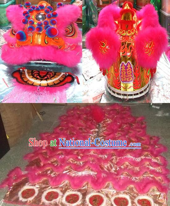 Supreme Traditional Chinese Wedding Ceremony Lion Dance Costume Complete Set